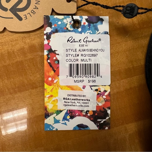 NWT Robert Graham Always Behind You Black Backpack - Picture 8 of 11